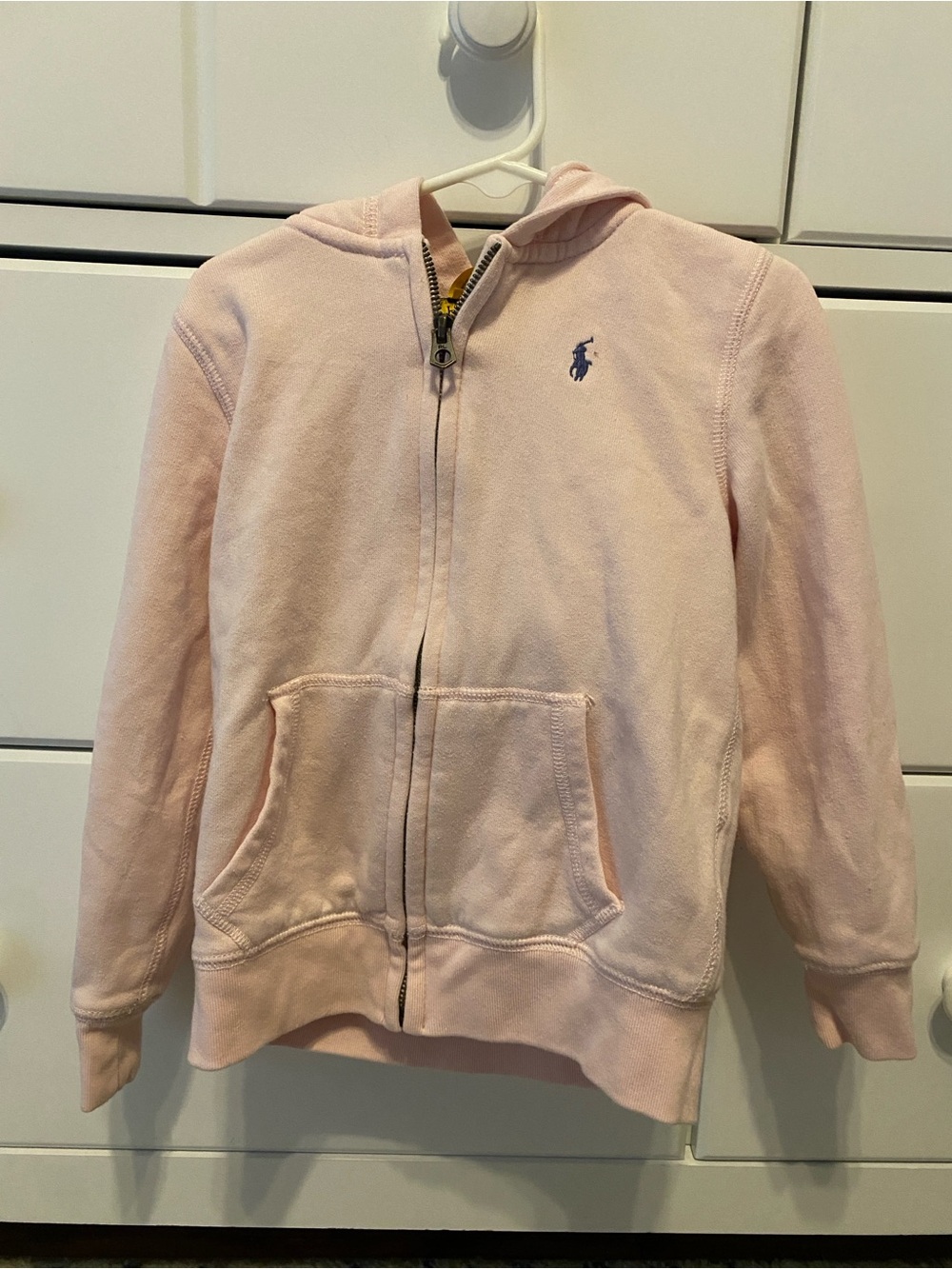 Polo Ralph Lauren Girls Pink Zip-Up Hoodie / Size 6 / VGUC